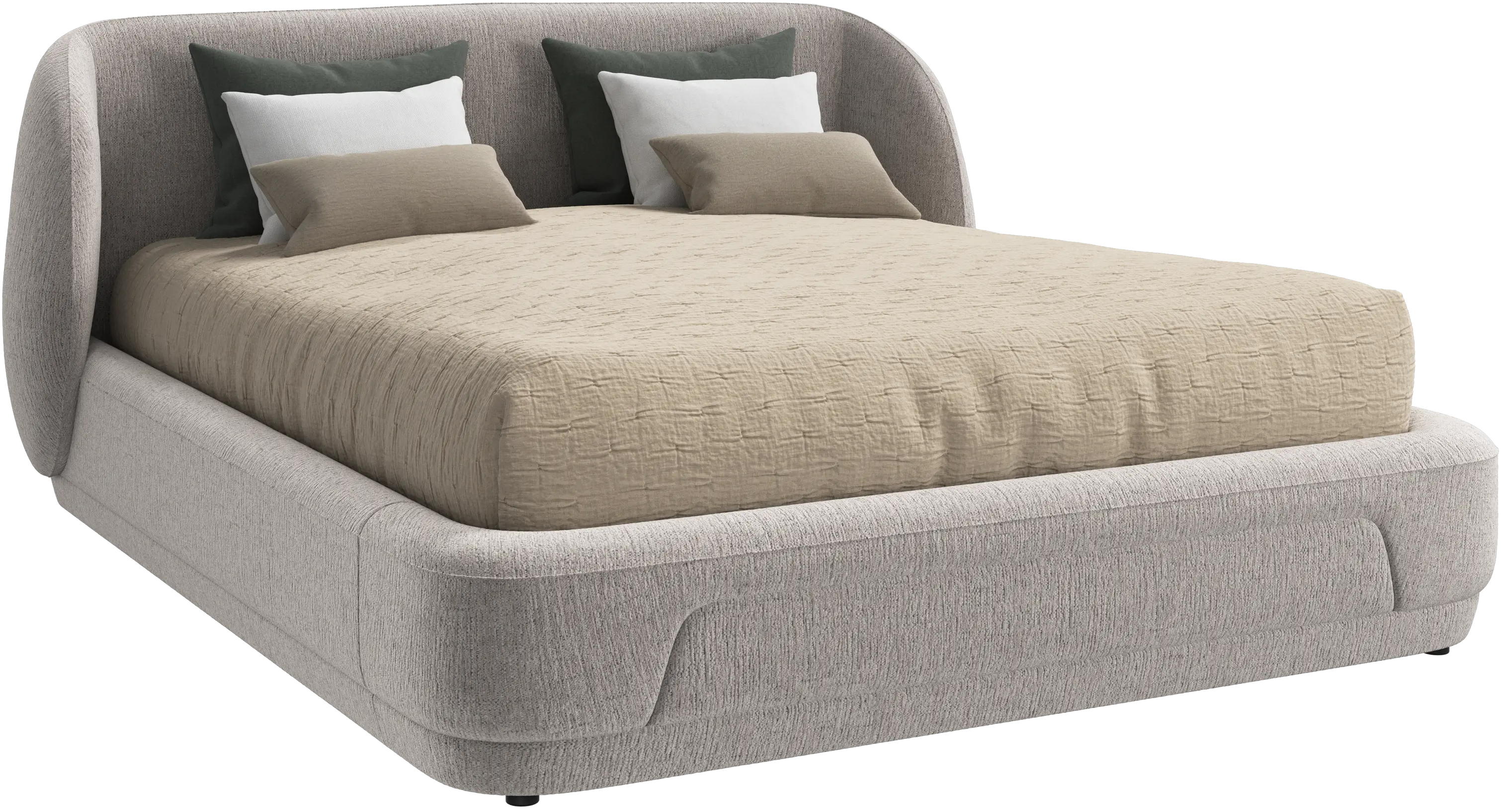 【ぱる】BoConcept ベッドフレーム キング 送料込み 組立て必要 デザイナーベッド | デンマークデザインの家具 - 幅180 長さ